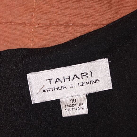 Tahari Arthur S. Levine Black Sleeveless Mini Dress Women Size 10 - Picture 7 of 10